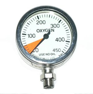 SPG 300 bar, oxygen clean, 63 mm